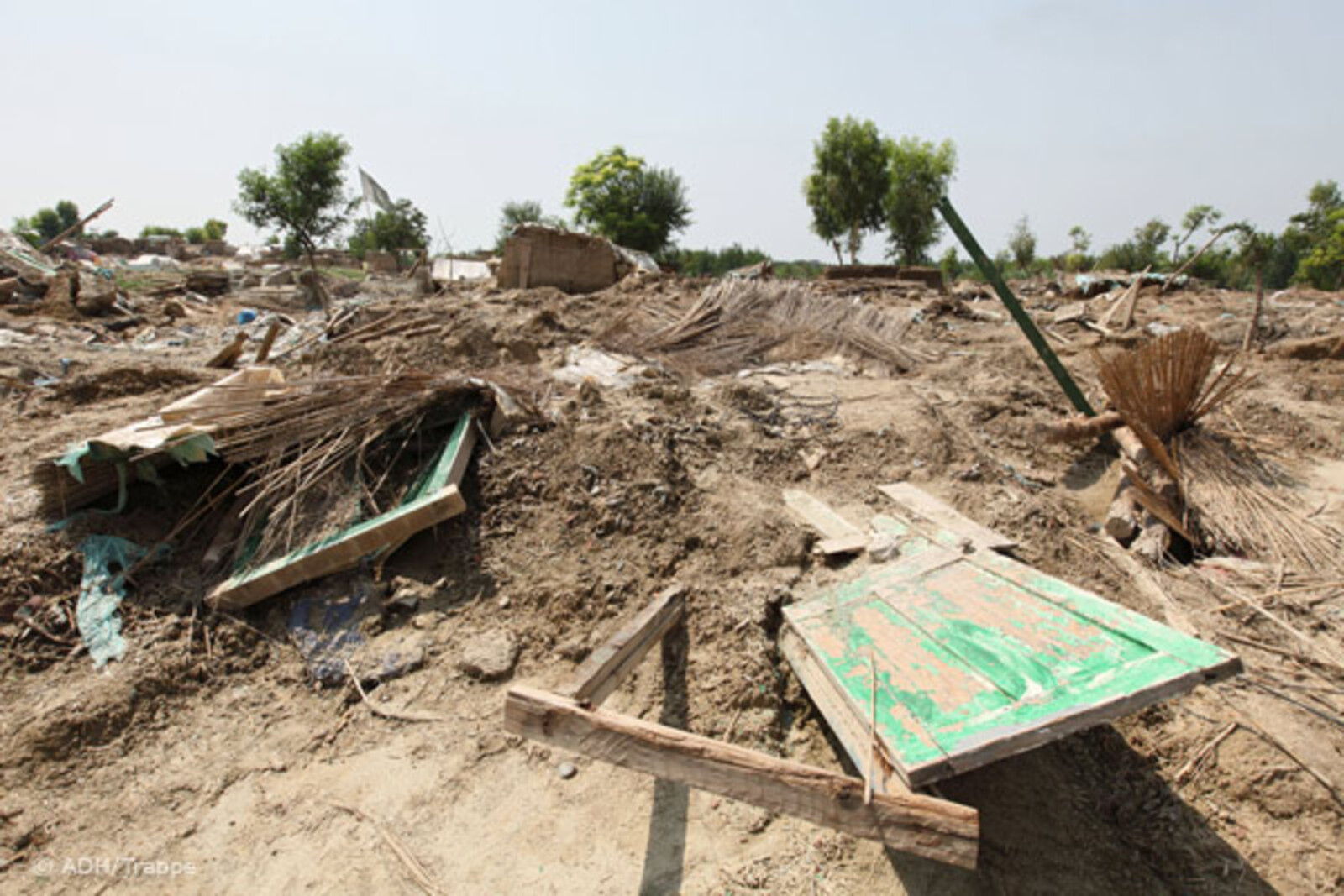 Flut Pakistan: Zerstörte Häuser