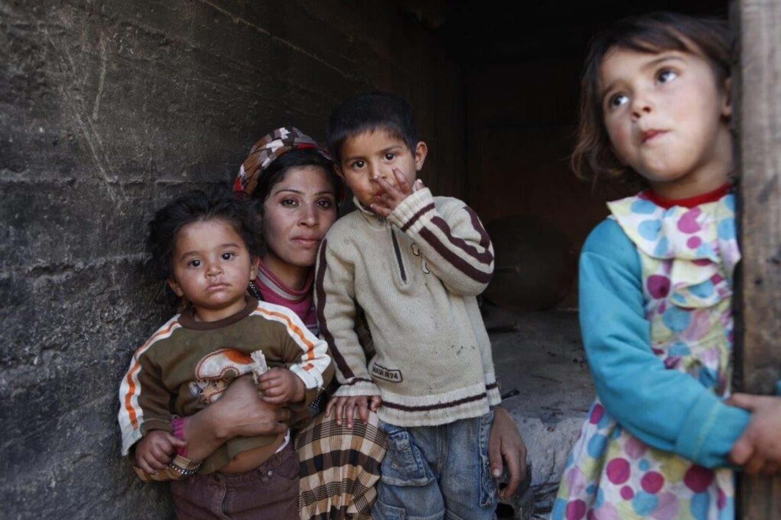 Eine geflüchtete syrische Familien in Jordanien (Archivbild)