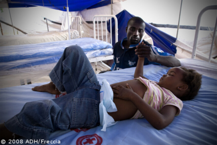 Cholera Simbabwe: Kind im Krankenhaus