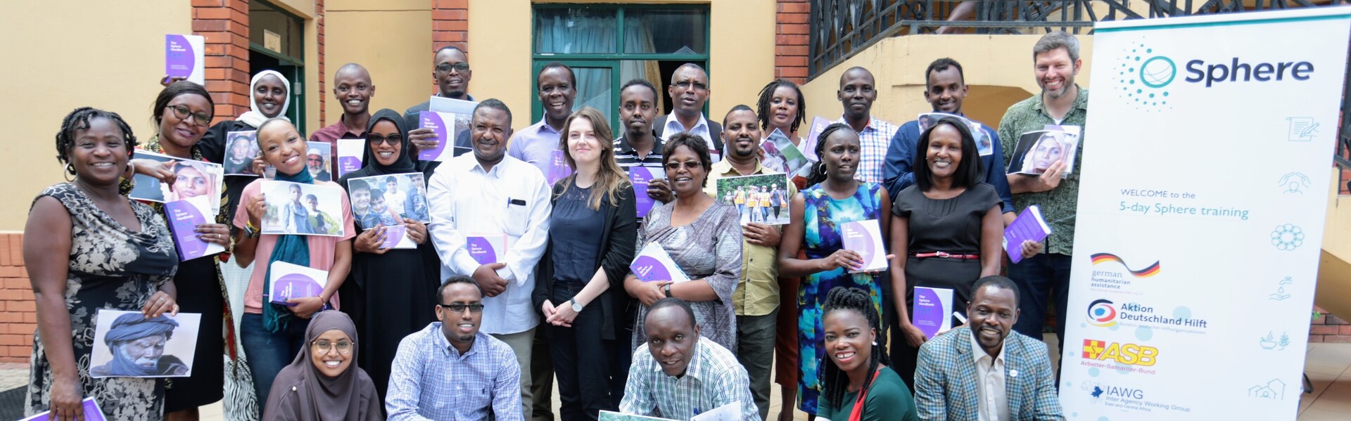 Gruppenfoto der Teilnehmer eines Sphere-Trainings in Nairobi, Kenia