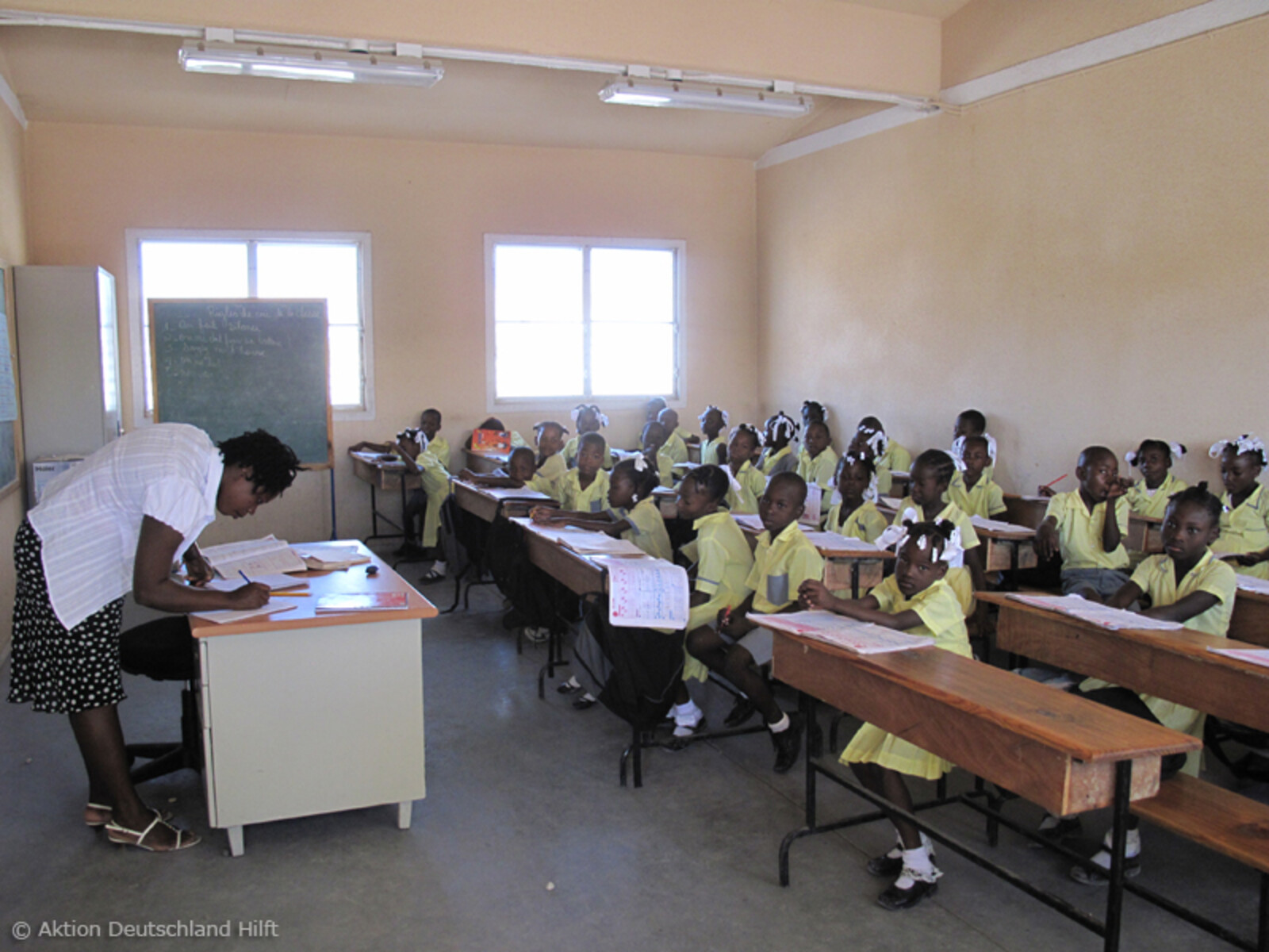 Kinder in einer Schule von World Vision in Haiti