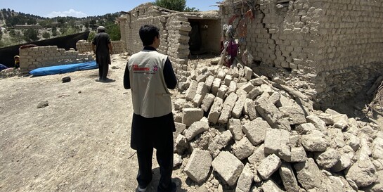 Viele Menschen in der Provinz Chost in Afghanistan haben ihre Häuser durch das Erdbeben verloren