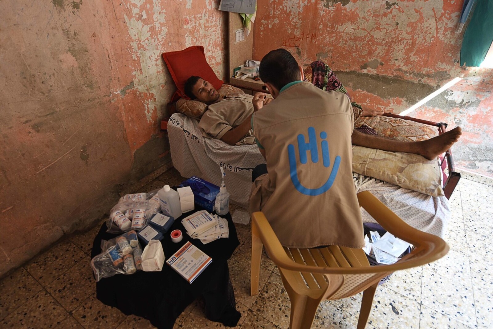 Gaza: Bei Notfällen leistet HI mit mobilen Teams schnelle Hilfe