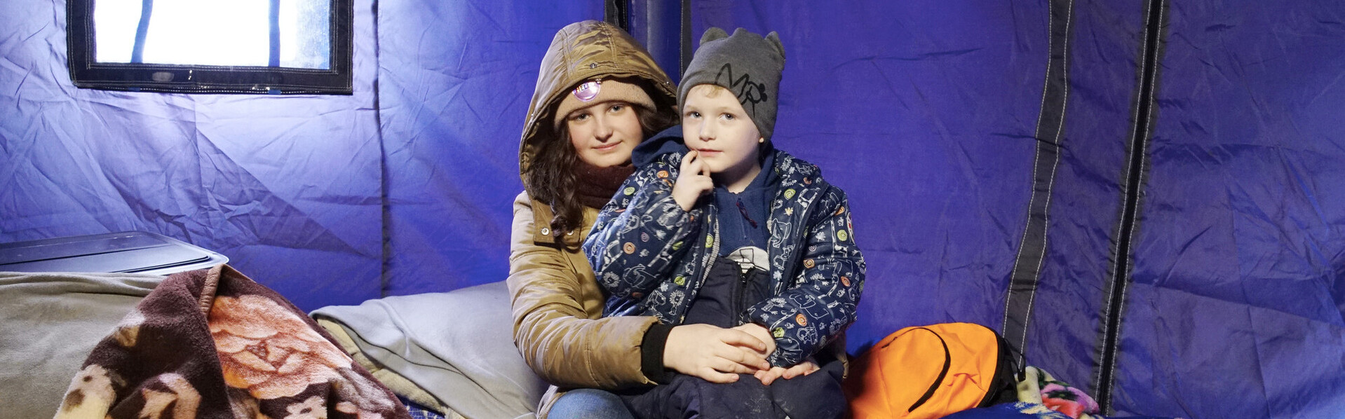 Geflüchtete Kinder aus der Ukraine in einer Notunterkunft in Rumänien