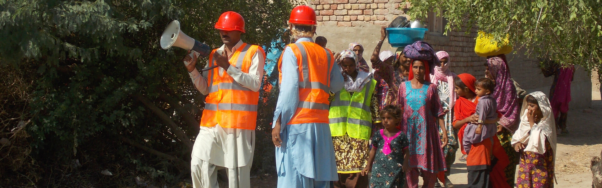 In Pakistan werden Menschen im Katastrophenmanagement ausgebildet.