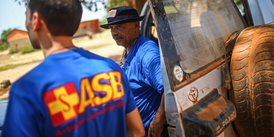 Helfer der ASB FAST Teams bei ihrem Einsatz in Sambia