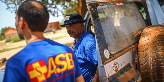 Helfer der ASB FAST Teams bei ihrem Einsatz in Sambia