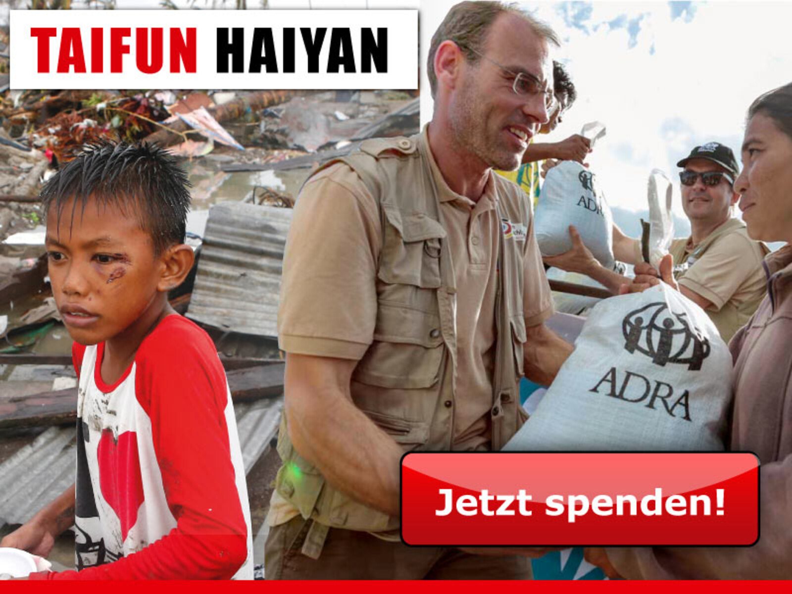 Jetzt spenden: Taifun Haiyan - Philippinen