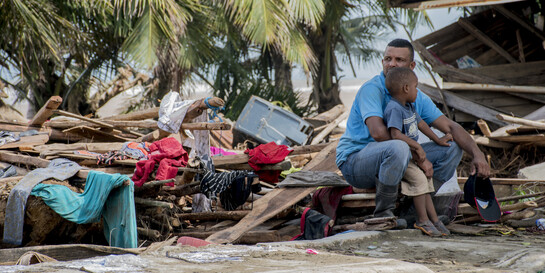 Zerstörung nach Hurrikan in der Karibik (Archivbild) Zerstörung nach Hurrikan in der Karibik (Archivbild)