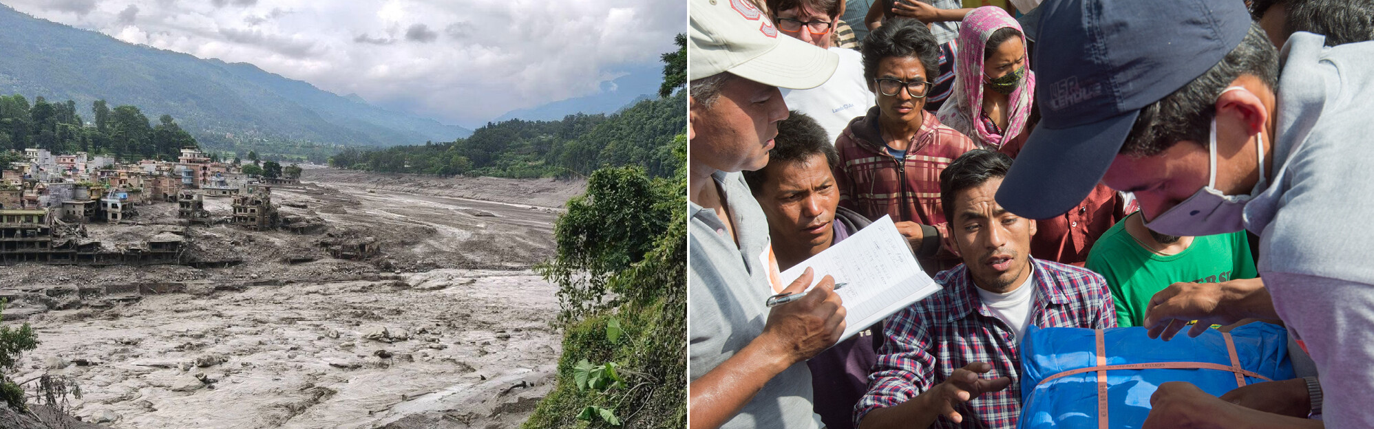 Emergency aid following the flash floods in Nepal Emergency aid following the flash floods in Nepal