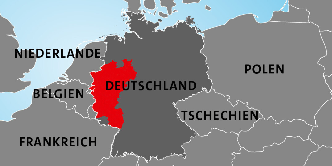 Hochwasser-Einsatzfall-Karte NRW