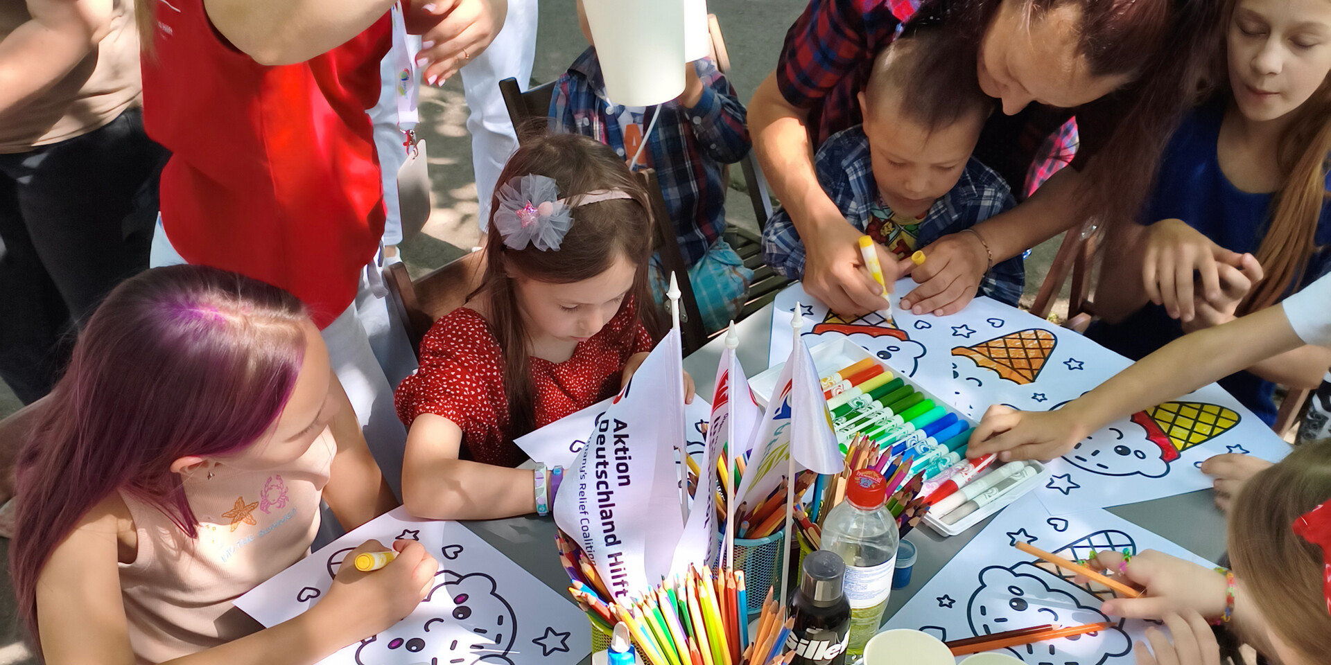 Kunsttherapie und einfühlsame psychosoziale Betreuung gehören zu den Angeboten des Zentrums in Krywyj Rih