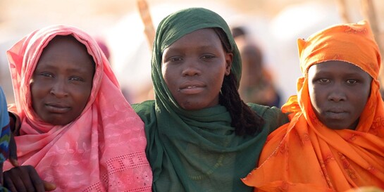 Drei Frauen im Sudan