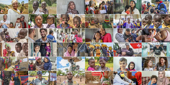 Bilder aus Hilfsprojekten der Bündnisorganisationen von Aktion Deutschland Hilft 
