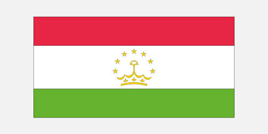 Die Flagge von Tadschikistan