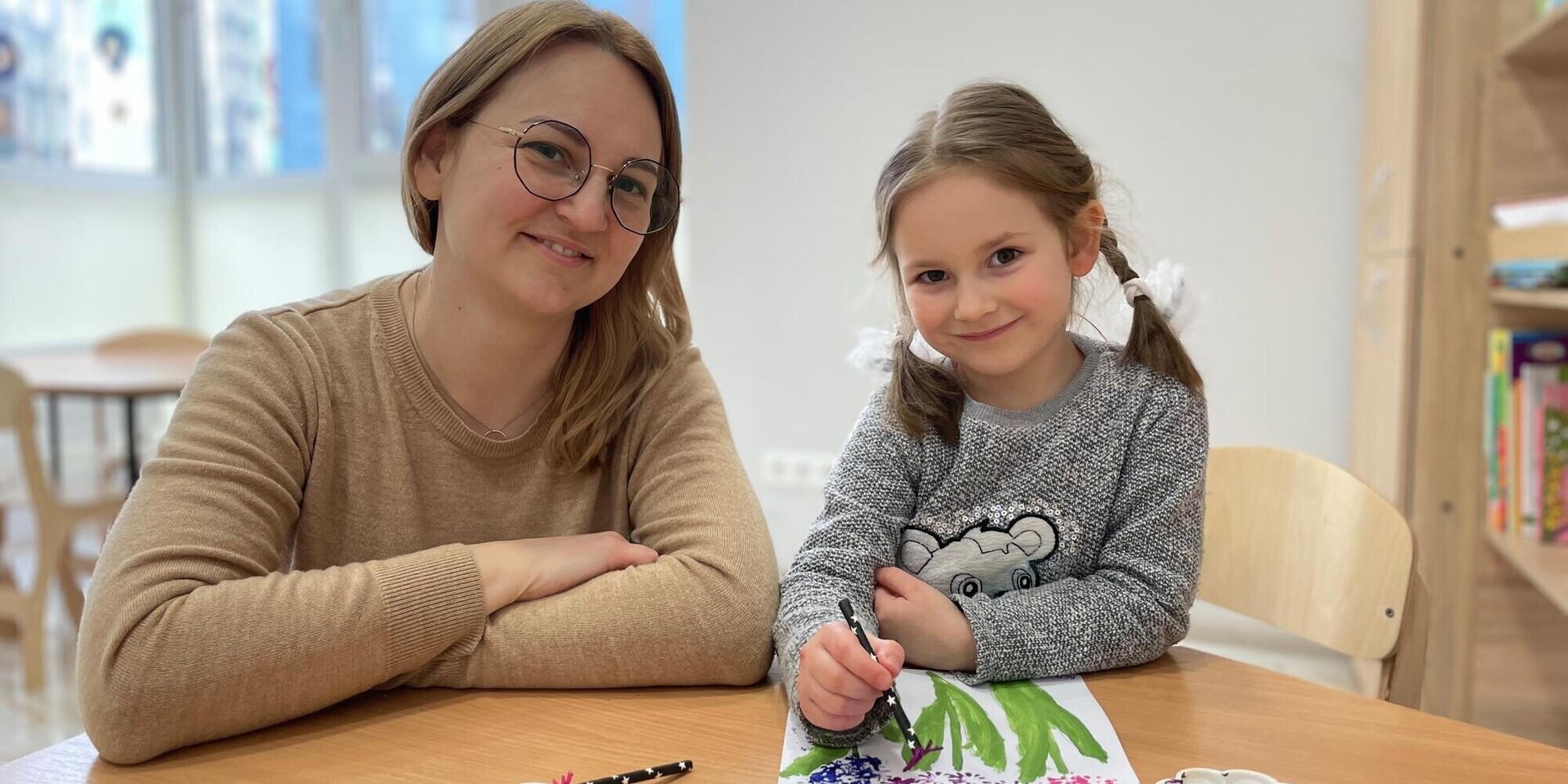 Maria Korenyak und ihre Tochter Asya