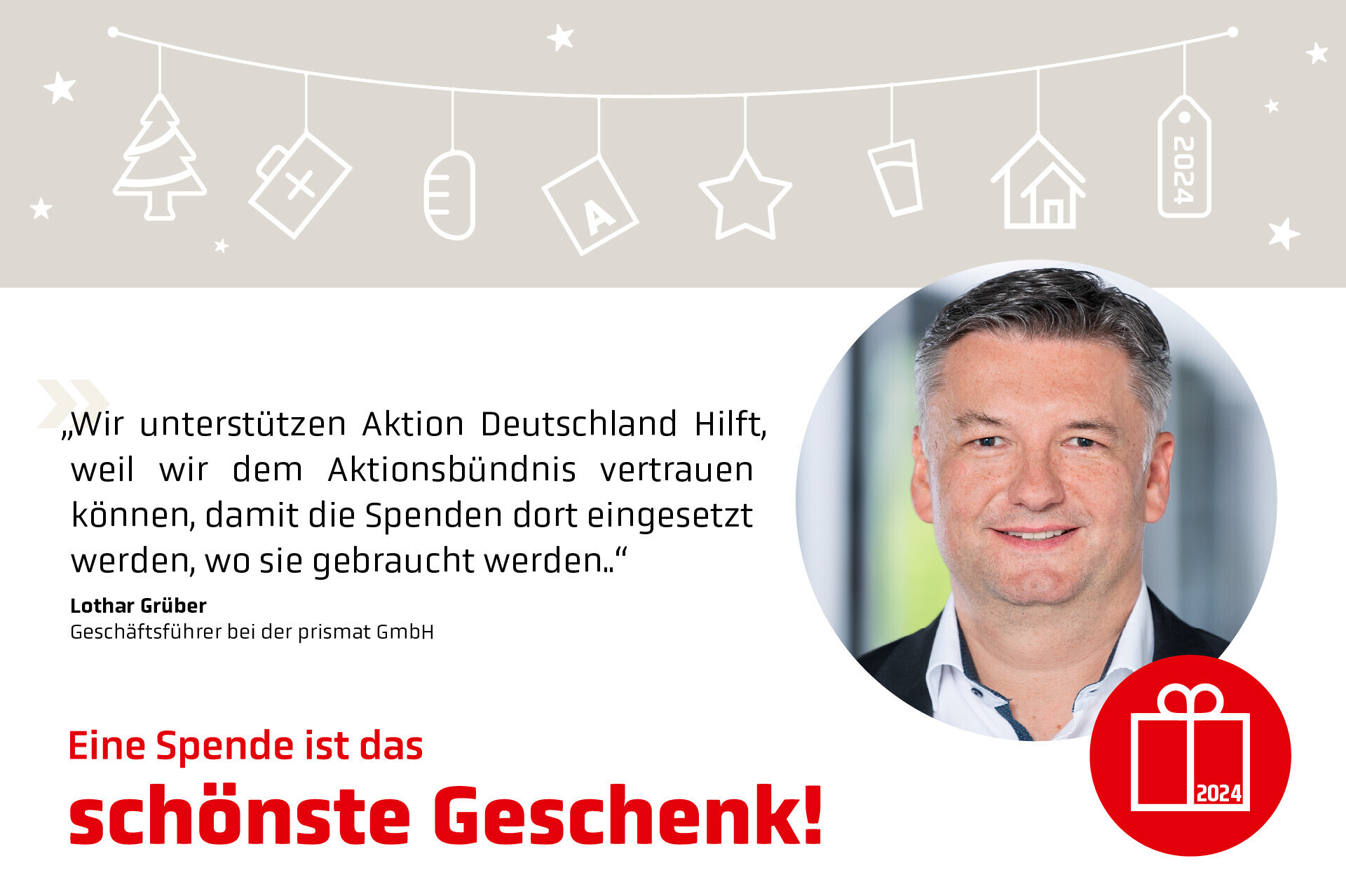 Lothar Grüber, Geschäftsführer der prismat GmbH Lothar Grüber, Geschäftsführer der prismat GmbH