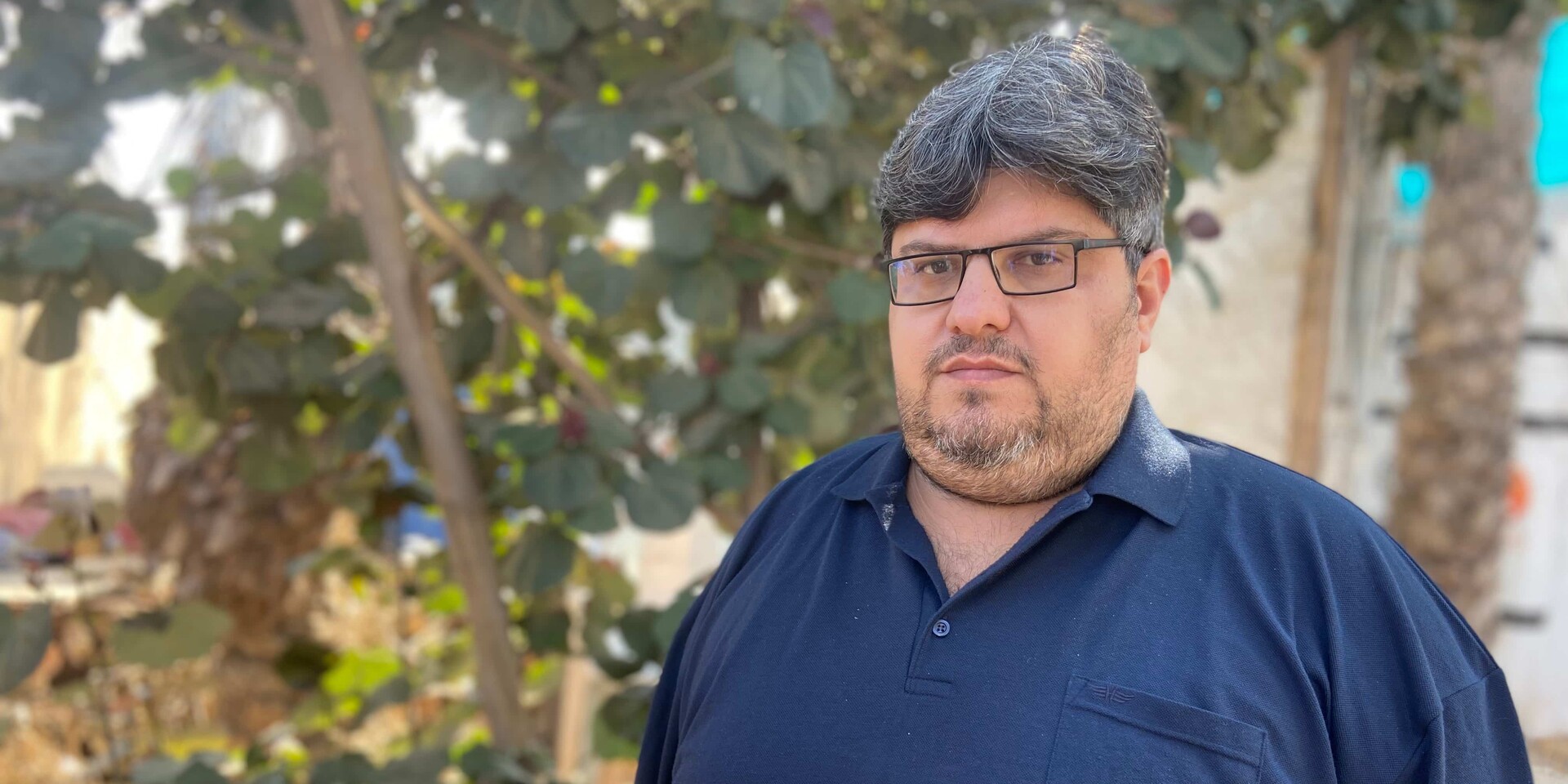 Ein Helfer in Gaza