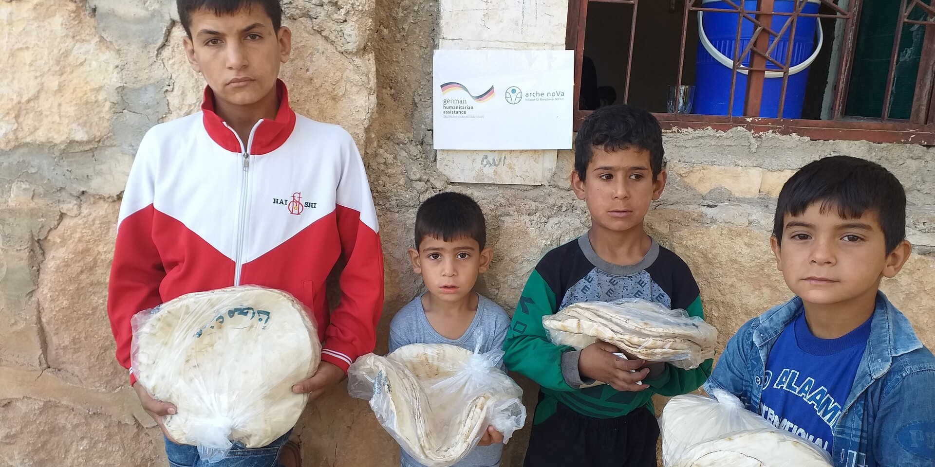 Kinder aus Syrien erhalten dringend benötigte Nothilfe 