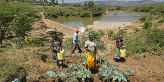 Hilfsprojekt in Kenia: Bau eines Damms verbessert Wasserversorgung der Menschen