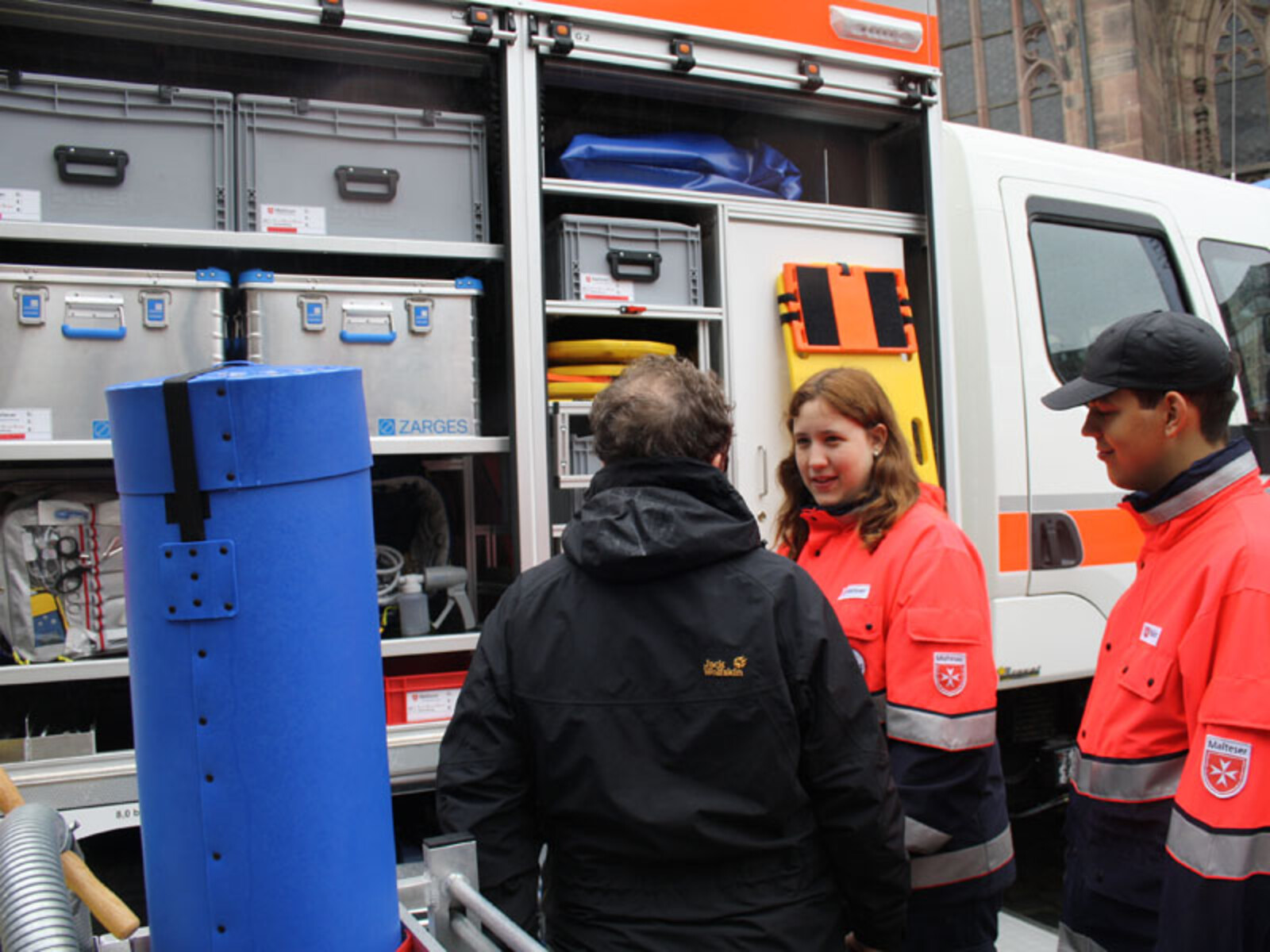 Die Malteser waren mit einem neuen Katastrophenschutz-Fahrzeug in Nürnberg vertreten