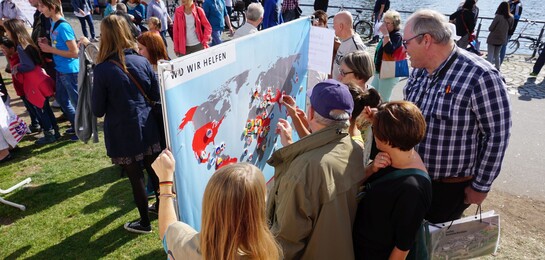 Unser Informationsstand beim Fest zur Deutschen Einheit.