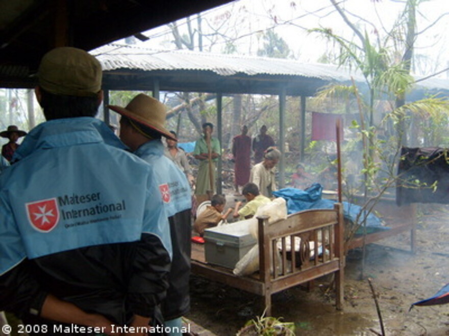 Zyklon Myanmar: Malteserhelfer in Labutta