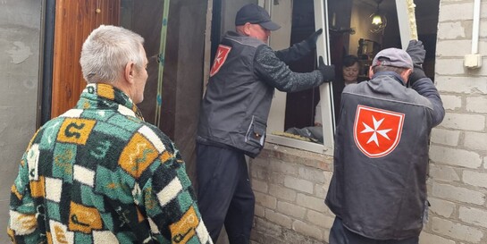 Helfer von Malteser International leisten Winterhilfe in der Ukraine