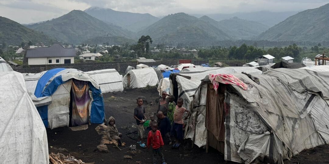 Camp für Vertriebene in der DR Kongo Camp für Vertriebene in der DR Kongo