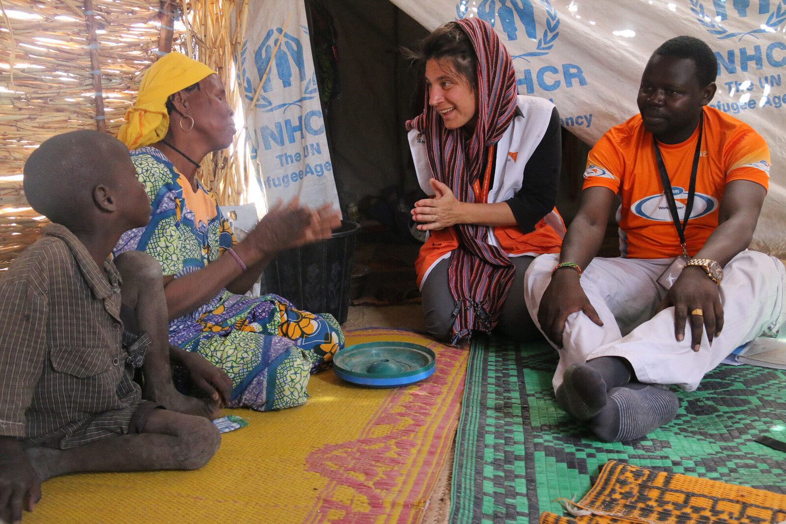 Helfer unseres Bündnisses leisten Flüchtlingshilfe in Afrika