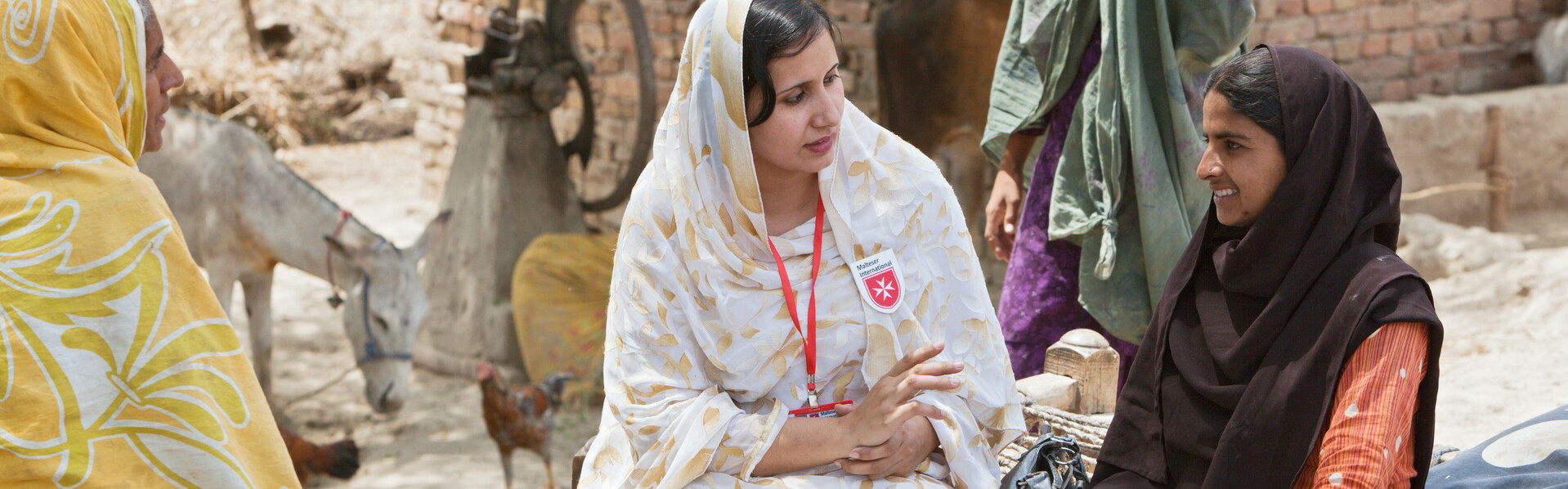 Eine Helferin unseres Bündnisses mit Frauen in Pakistan