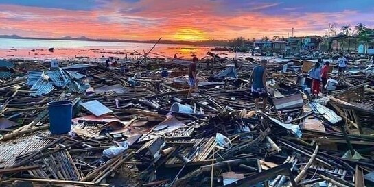 Zerstörung nach Taifun Rai auf den Philippinen 2021
