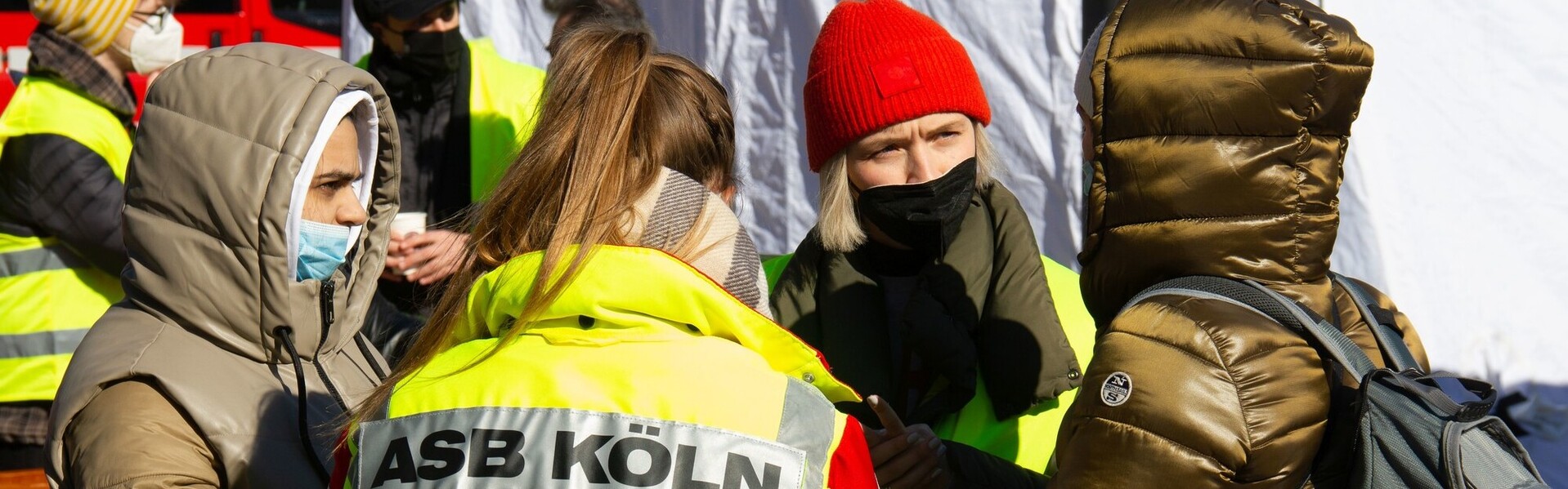 Der ASB leistet Nothilfe für die aus der Ukraine geflüchtete Menschen