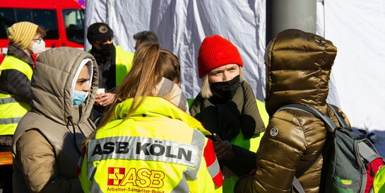 Der ASB leistet Nothilfe für die aus der Ukraine geflüchtete Menschen
