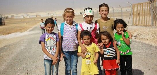 Syrische Kinder in Jordanien.