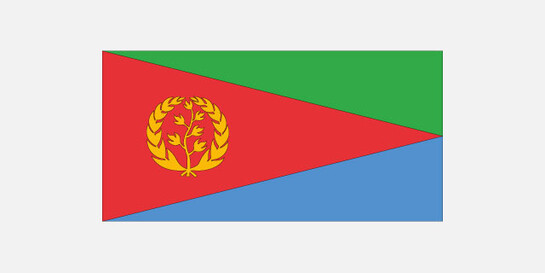 Die Flagge von Eritrea