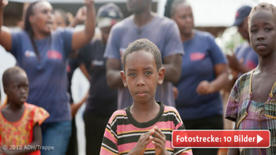 Ein kleiner Junge im Flüchtlingslager Kakuma.