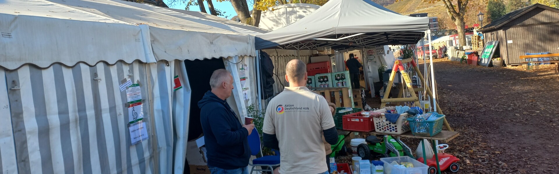 Menschen im Projekt AHRche in Ahrweiler im November 2021