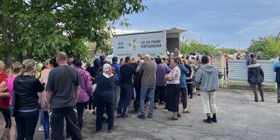 Nach Staudamm-Explosion in der Ukraine: Johanniter verteilen Hilfsgüter an Menschen