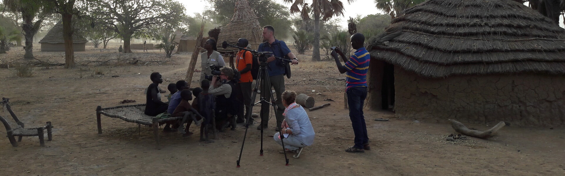ARD-Korresponent Volker Schwenck während der Medienreise mit Aktion Deutschland Hilft im Südsudan