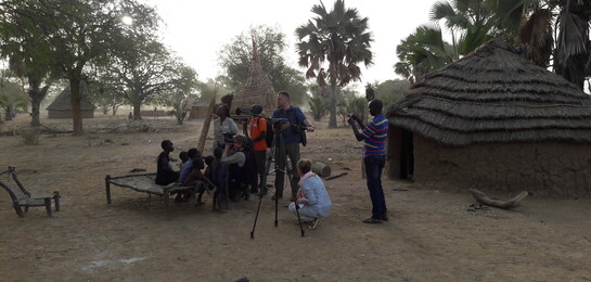ARD-Korresponent Volker Schwenck während der Medienreise mit Aktion Deutschland Hilft im Südsudan