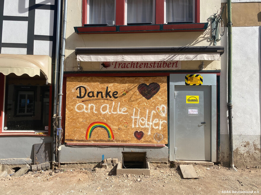 Dankbarkeit gegenüber allen Helfer:innen in den Hochwassergebieten