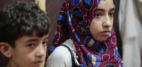 Ein Mädchen aus Syrien.