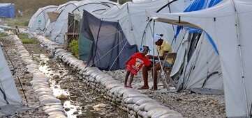 Zeltlager in Haiti