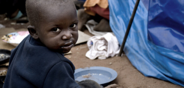 Cholera Simbabwe: Baby im Flüchtlingscamp
