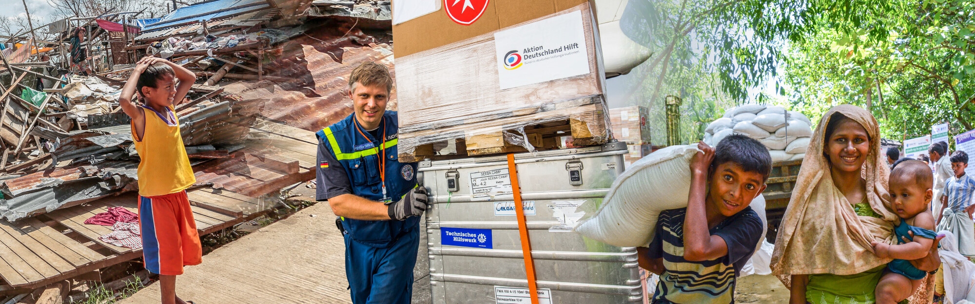 Effiziente Logistik bringt Hilfsgüter schnell zu Menschen in Not.