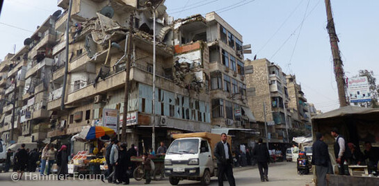 Viele Gebäude in Aleppo wurden zerstört.