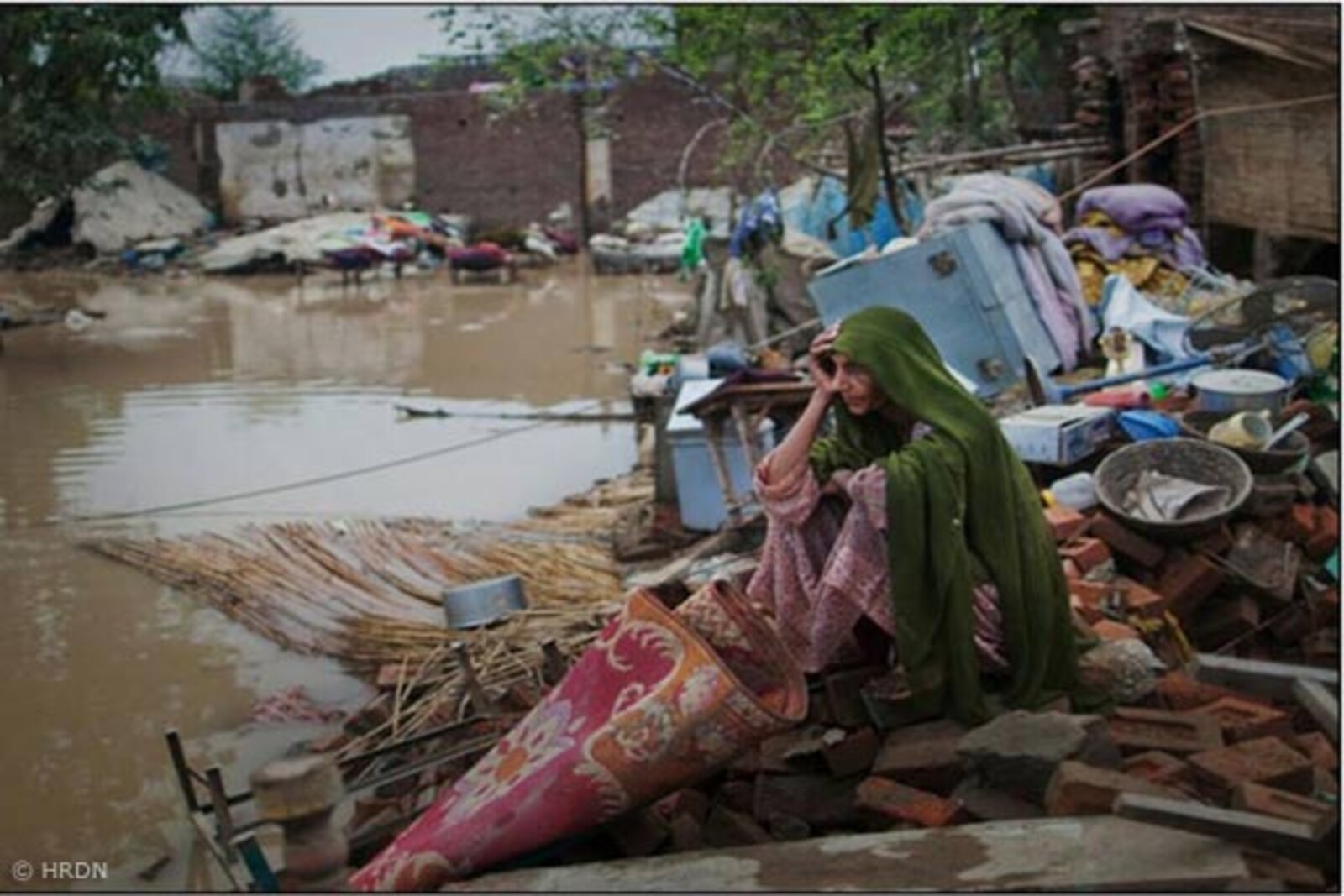 Flut Pakistan: Zerstörung durch die Flut im Charsada District