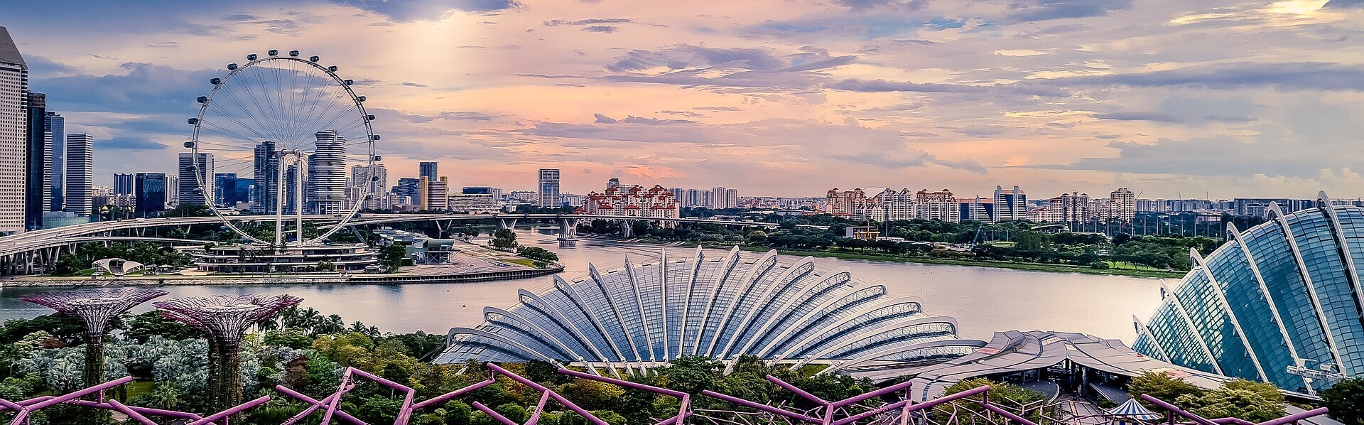 Die Skyline von Singapur