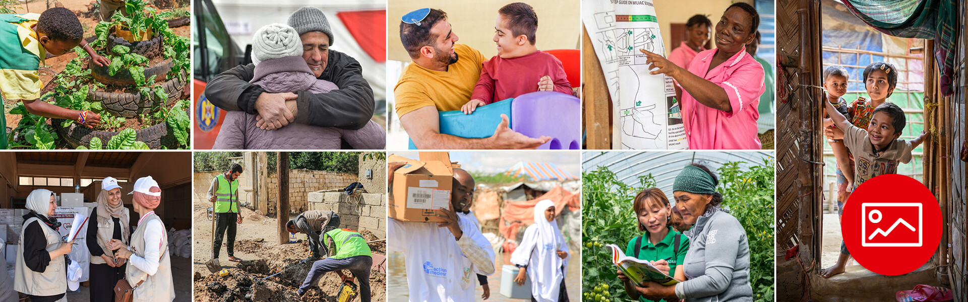 Eindrücke aus verschiedenen Projekten unserer Bündnisorganisationen